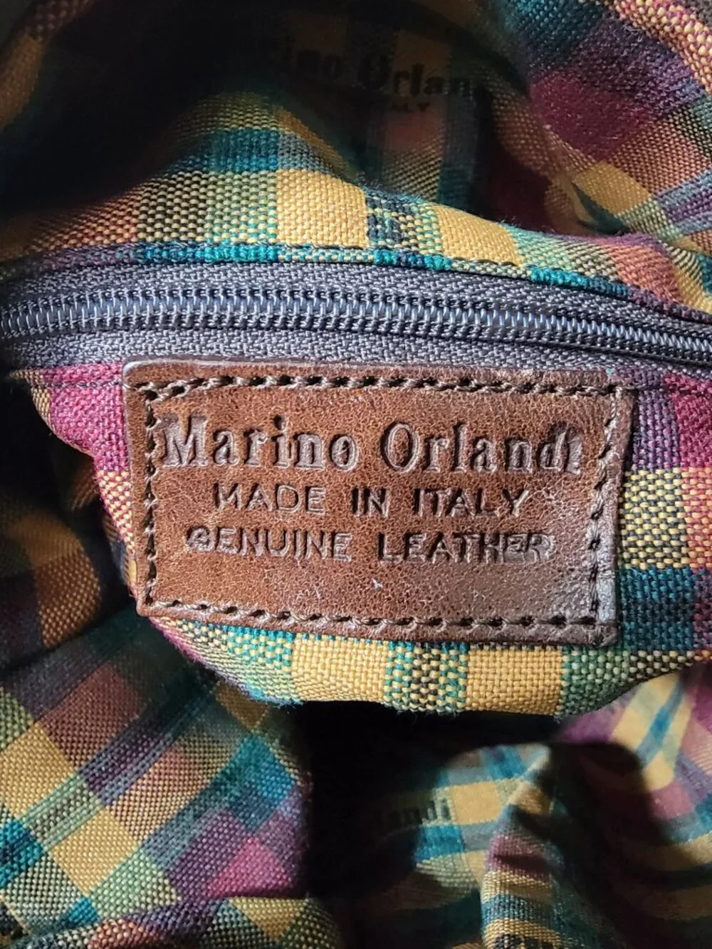 Marino Orlandi Brown Leather Bucket Bag Convertible Sling Backpack Italy